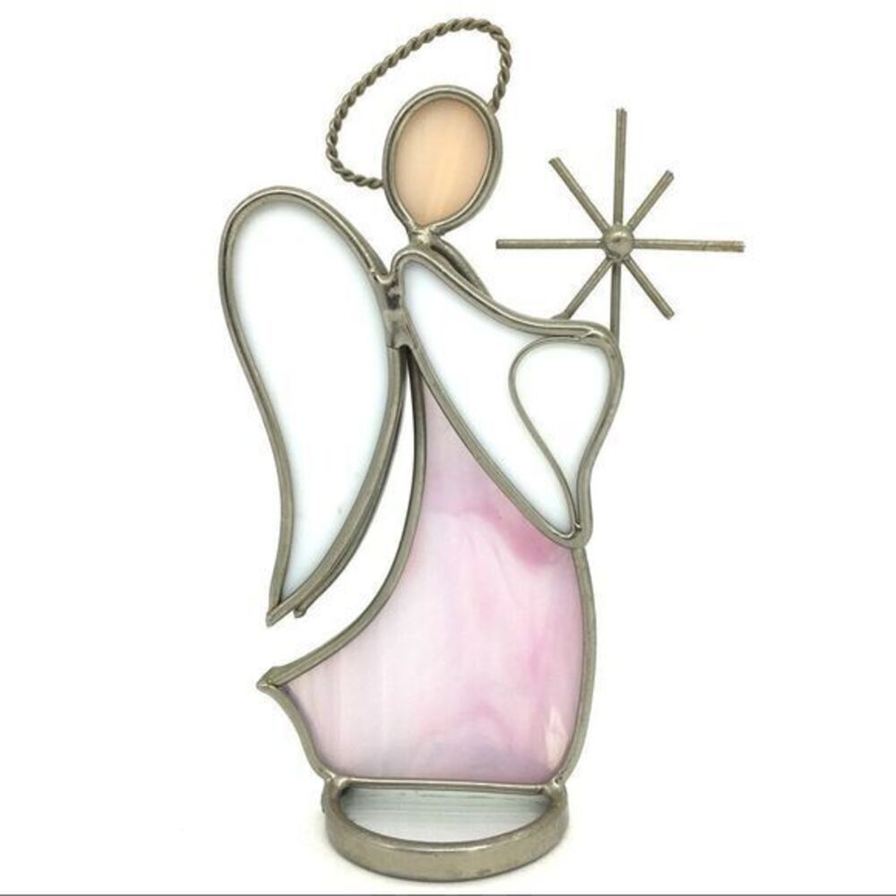 Vintage Stained Glass Angel